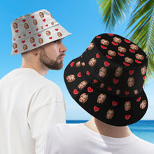 Custom Bucket Hat Double-Side-Wear Reversible Summer Beach Fisherman Hat Gifts for Lovers - SantaSocks