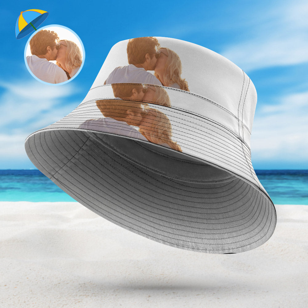 Custom Bucket Hat Double-Side-Wear Reversible Outdoors Beach Fisherman Hat - SantaSocks