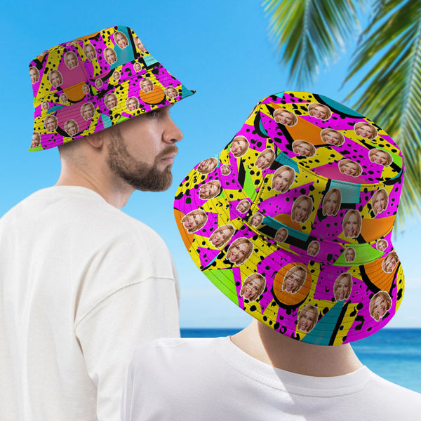 Custom Double-Side-Wear Reversible Bucket Hat Fashion Outdoors Fisherman Hat - SantaSocks