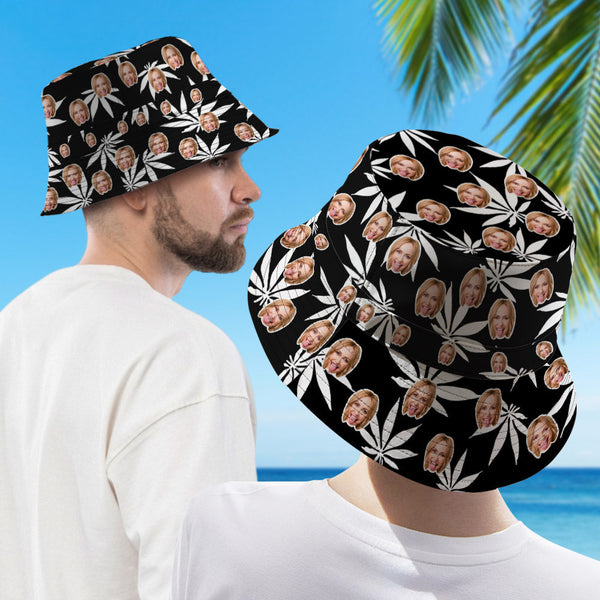 Custom Hawaiian Style Bucket Hat Double-Side-Wear Reversible Outdoors Sun Cap - SantaSocks