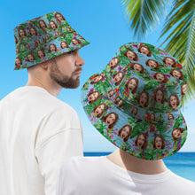Personalized Bucket Hat Double-Side-Wear Reversible Funny Hawaiian Style Fisherman Hat - SantaSocks