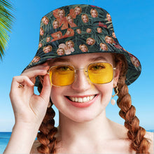 Personalized Hawaiian Style Bucket Hat Double-Side-Wear Reversible Outdoors Sun Cap - SantaSocks