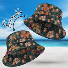 Personalized Hawaiian Style Bucket Hat Double-Side-Wear Reversible Outdoors Sun Cap - SantaSocks