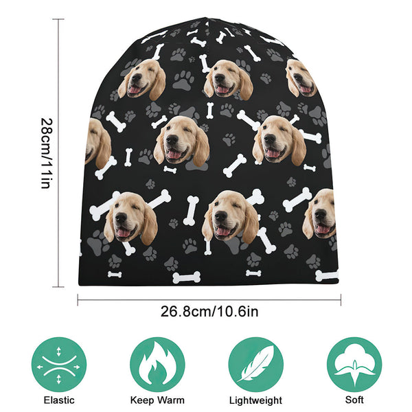 Custom Full Print Pullover Cap Personalized Photo Beanie Hats Pet Lover - Dog