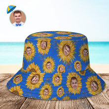 Custom Face Bucket Hat Unisex Personalised Photo Summer Cap Hiking Beach Hats