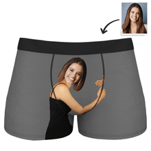 Custom Boxer Anniversary Gifts for Him Girlfriend Hugs Boxer Shorts Gifts for Him- Brown Skin