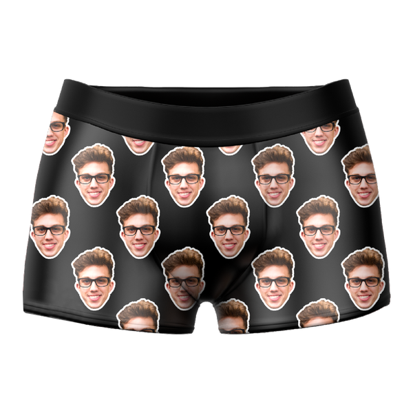 Men's Custom Colorful Face Boxer Shorts 3D Online Preview Personalized LGBT Gifts