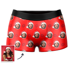 Custom Kiss Boxer Shorts - Santa Socks