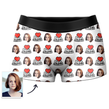 Men's Best Girlfriend 3D Online Preview Custom Face Boxer Shorts