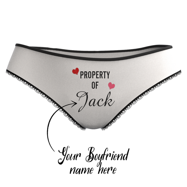 Custom Property of Yours Panties for Girlfriend & Wife -Love