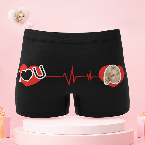 I Love You More Custom Face Couple Underwear Personalized Underwear Valentine's Day Gift