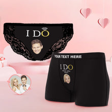 Custom Face Yes I Do Couple Underwear Personalized Underwear Valentine's Day Gift