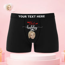 Custom Face Hubby and Wifey Couple Underwear Personalized Underwear Valentine's Day Gift