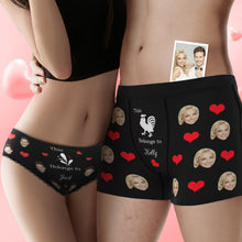 Custom Face You Belong to Me Couple Underwear Personalized Underwear Valentine's Day Gift