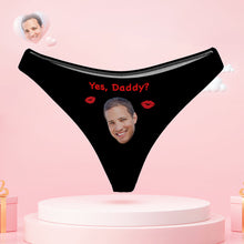 Personalized Face Couple Underwear Yes Daddy Custom Underwear for Couple Valentine's Day Gift