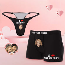 Custom Face Couple Underwear Love Your Body Personalized Underwear Valentine's Day Gift