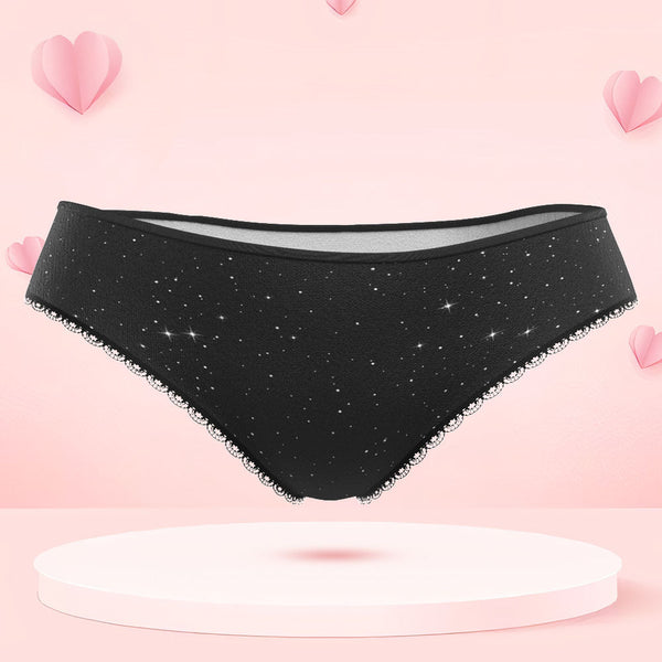 Custom Face Panties Personalized Photo Women's Lace Panties USE THE FORCE Valentine's Day Gift