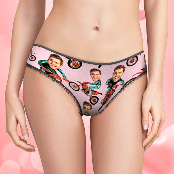 Custom Face Panties Personalized Photo Women's Lace Panties When It's Wet Slide Er In Valentine's Day Gift
