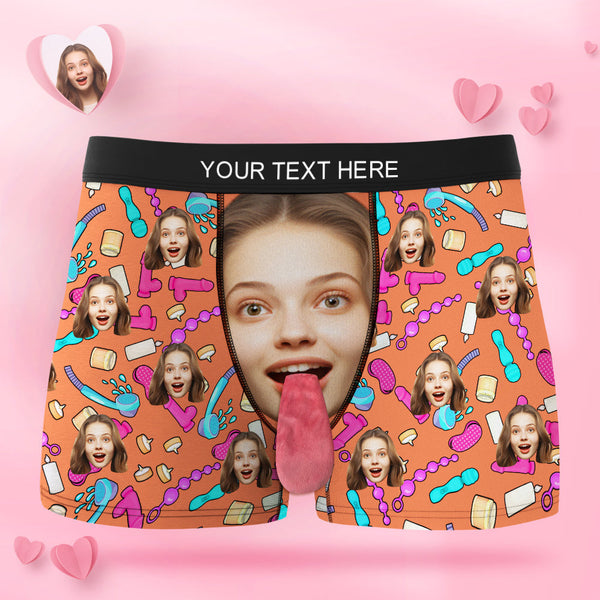 Custom Face Underwear Personalized Magnetic Tongue Underwear Valentine's Gifts for Lover