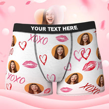 Custom Face Boxer Shorts Personalized Photo Boxer Shorts Valentine's Day Gifts - XOXO