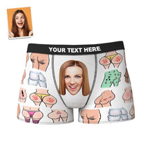 Custom Face Boxer Shorts Personalized Photo Boxer Shorts Valentine's Day Gifts - Sexy Ass