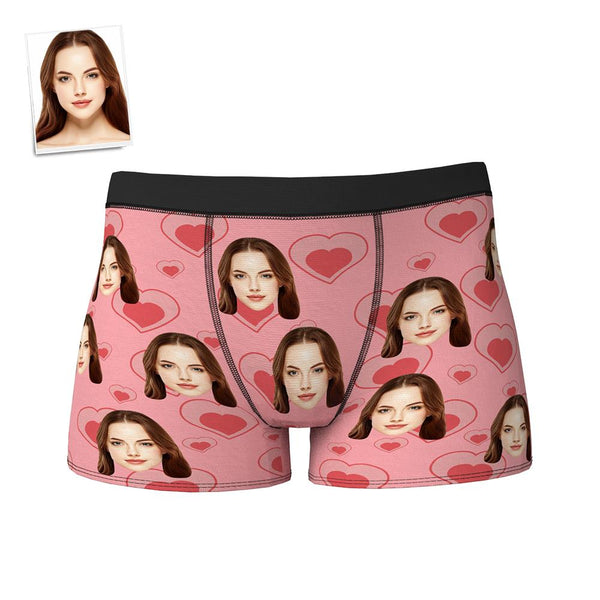 Custom Face Boxer Shorts Personalized Photo Boxer Shorts Romantic Valentine's Day Gifts