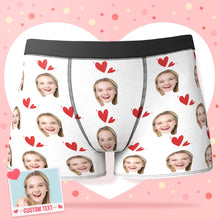Custom Face Boxer Shorts Personalized Photo Boxer Shorts Romantic Valentine's Day Gifts for Him