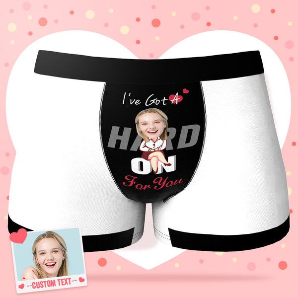 Custom Face Boxer Shorts Personalized Photo Boxer Shorts Valentine's Day Gifts - I've got a heart