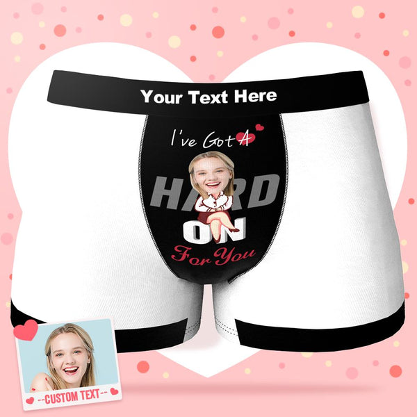 Custom Face Boxer Shorts Personalized Photo Boxer Shorts Valentine's Day Gifts - I've got a heart