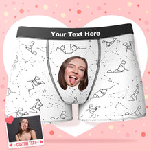 Custom Face Boxer Personalize XOXO Underwear Valentine's Gifts for Him - Constellation