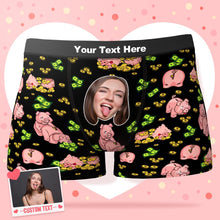 Custom Face Boxer Personalize XOXO Underwear Valentine's Gifts for Him - Piggy