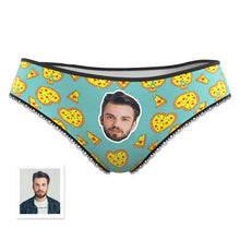 Custom Face Womens Panties Personalized Gifts for Girlfriend - Love Heart Pizza