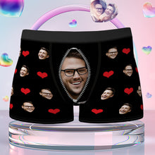 Custom Love Heart Girlfriend Face Boxer Brief Gift For Him Personalized LGBT Gifts