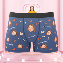 Custom Face Boxers Briefs Personalized Men's Underwear Love Briefs With Photo For Boyfriend - SantaSocks