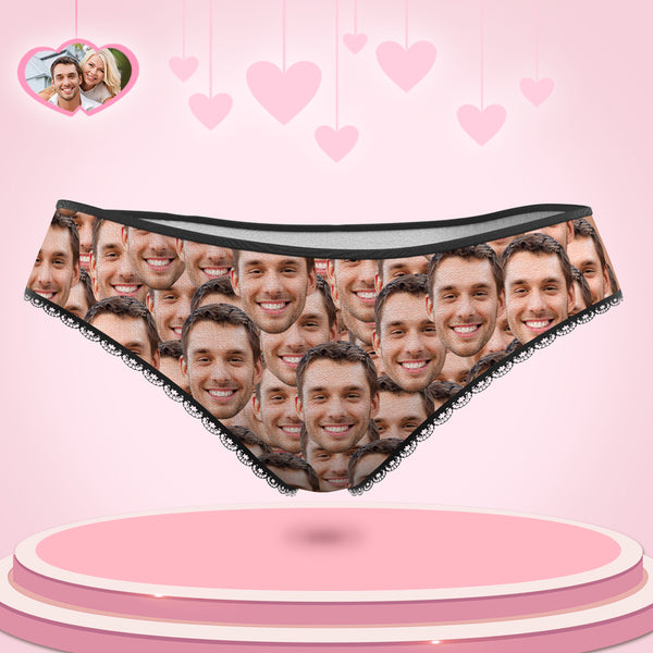 Custom Face Mash Womens Panties Personalized Gift for Her