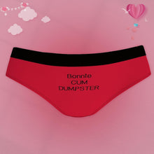 Custom Name Underwear,Personalized "Cum Dumpste" Panty Women's