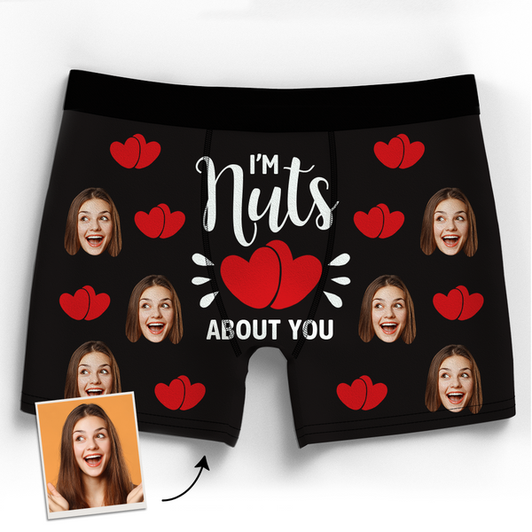 Custom Boxer Shorts - I'm Nuts About You