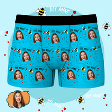 Custom Face Boxer Shorts Personalized Photo Boxer Shorts - Bee Mine