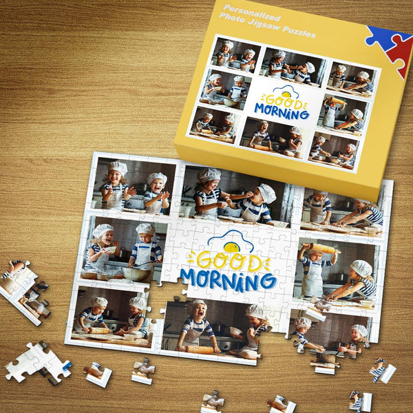 Custom Good Morning Baby Photo Puzzle 35-500 Pieces