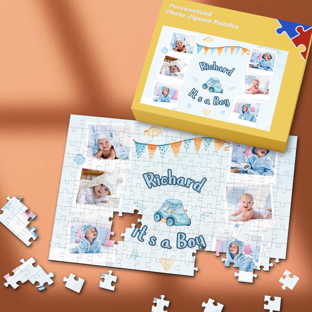 Record Your Baby's Growth Custom Photo Puzzle 35-500 Pieces