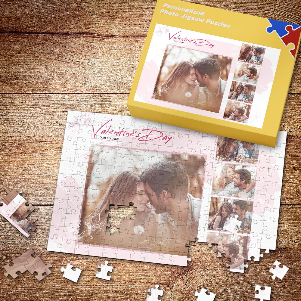 Happy Valentine's Day Custom Photo Puzzle 35-500 Pieces