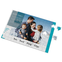 Custom Happy Family Photo Puzzle 35-500 Pieces