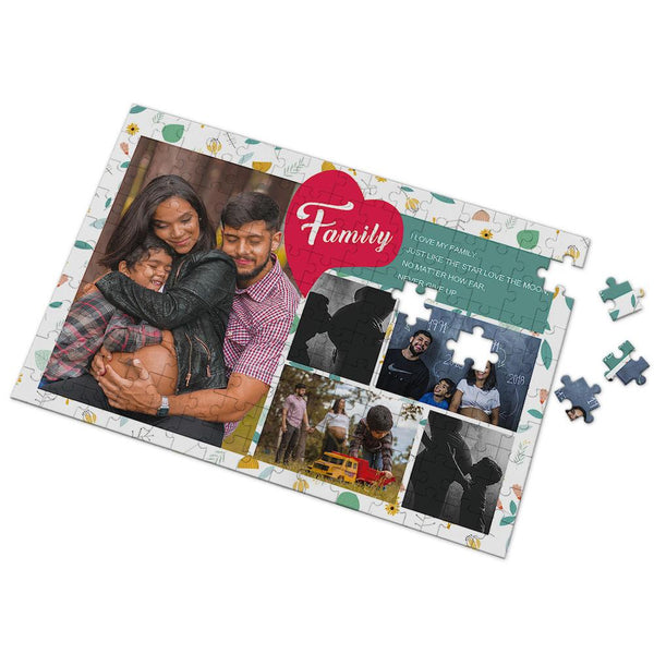 Custom I Love My Family Photo Puzzle 35-500 Pieces