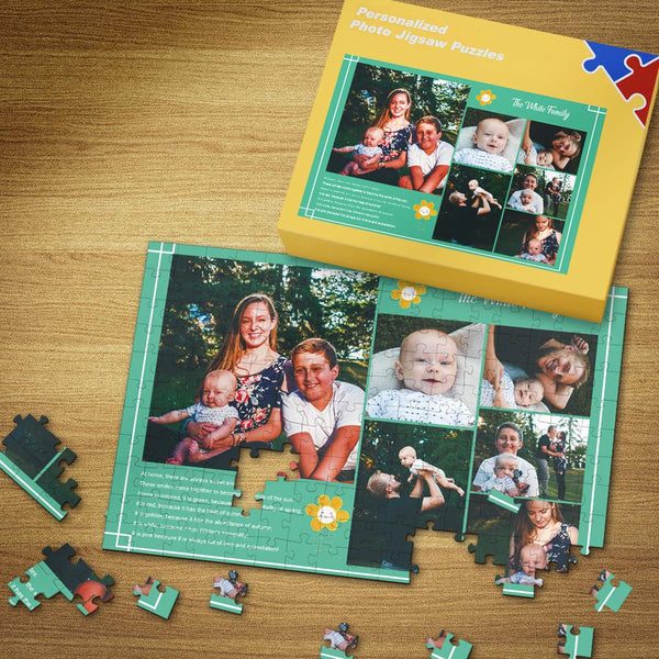 Custom Warm Family Photo Puzzle 35-500 Pieces