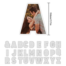 Personalized Alphabet Photo Puzzle Custom Letter Initial Couple Puzzle Unique Valentine's Day Gifts - SantaSocks