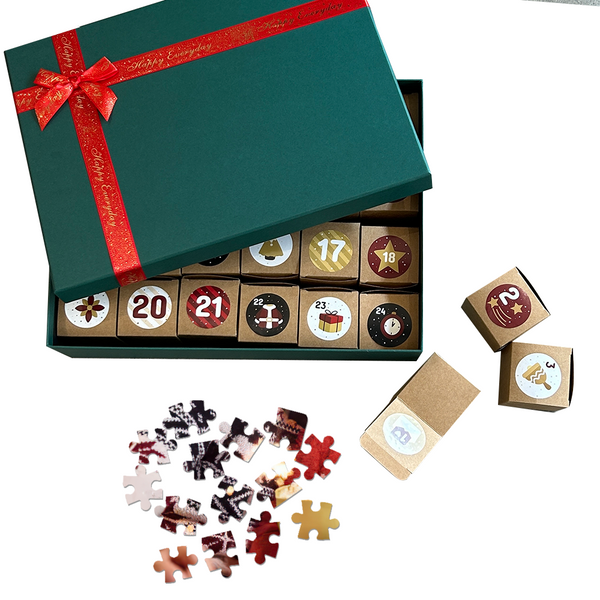 Custom Photo Advent Calendar Christmas Jigsaw Puzzle Christmas Countdown Puzzle Toy