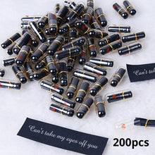 200pcs Black Lovely Mini Pill Shaped Message Capsule Letter In A Bottole With Box