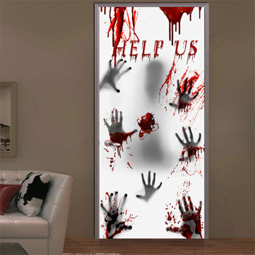 Halloween  Bloody Handprint  Footprint Stickers Horror Stickers  Party Decorations