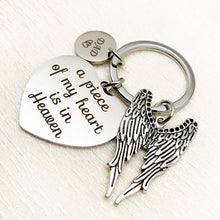 Father's Gift Keychain, A piece of my heart is in Heaven, Gifts for dad, Father's keychain, Grandpa gift, Step dad gift
