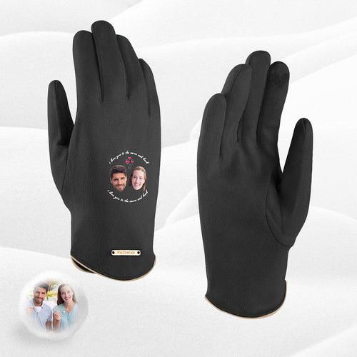 Custom Photo Gloves Suede Ladies Gloves For Lover